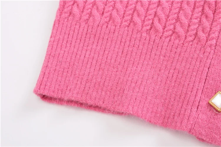 

Sweater cardigan button women's fashion loose 2020 spring and autumn short knit sweater top women long sleeve round neck