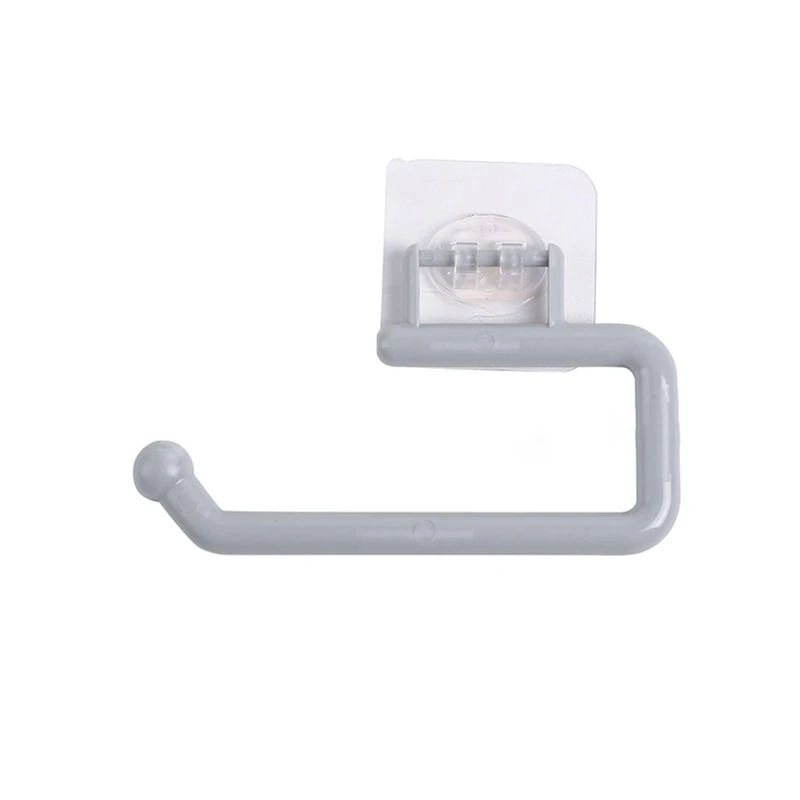 

N0HB Paper Towel Holder Toilet Paper Dispenser Multi-purpose Hanger for Hang Paper Towels Bathrobes Plastic Wrap Punch-free