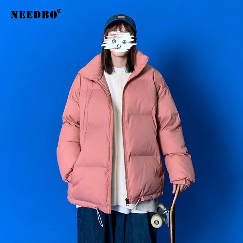 Winter Jacket Women Men Couple Cotton Padded Jacket Female Parka Coat Women Puffer Jacket Oversize Casaco Winter Jacket Men