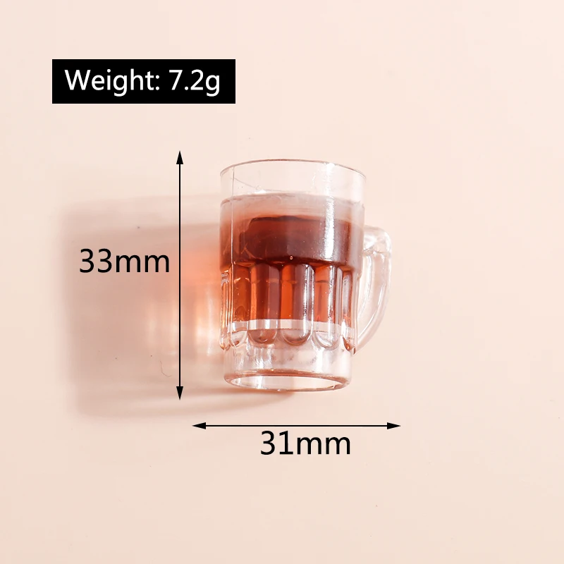 4 шт. Новые Подвески в виде чашки питьевого пива для висячих сережек брелок