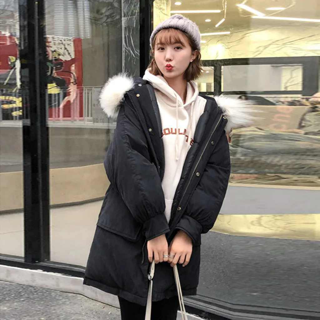 JAYCOSIN 2019 New Fashion Slim Women Winter Jacket Cotton Padded Warm Thicken Ladies Coat Long Coats Parka Womens Jackets 822W | Женская