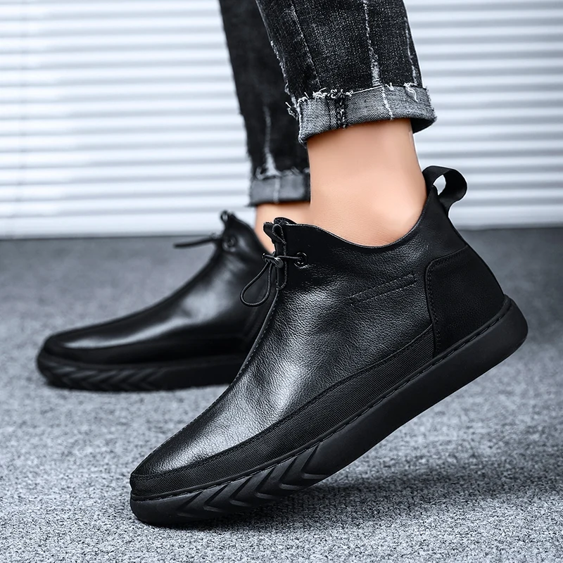 

2020 New Men Casual Shoes Fashion Man Loafers Shoes Soft Moccasins Flats Hasp Driving Shoes High Quality Leather for Men