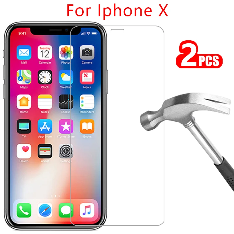 Защитное стекло для apple iphone x защита экрана закаленное на i phone 10 iphonex iphone10 защитная