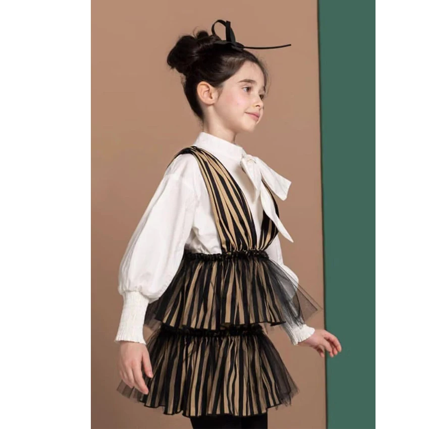 Коллекция 2019 года осенняя одежда для новорожденных девочек модная юбка с