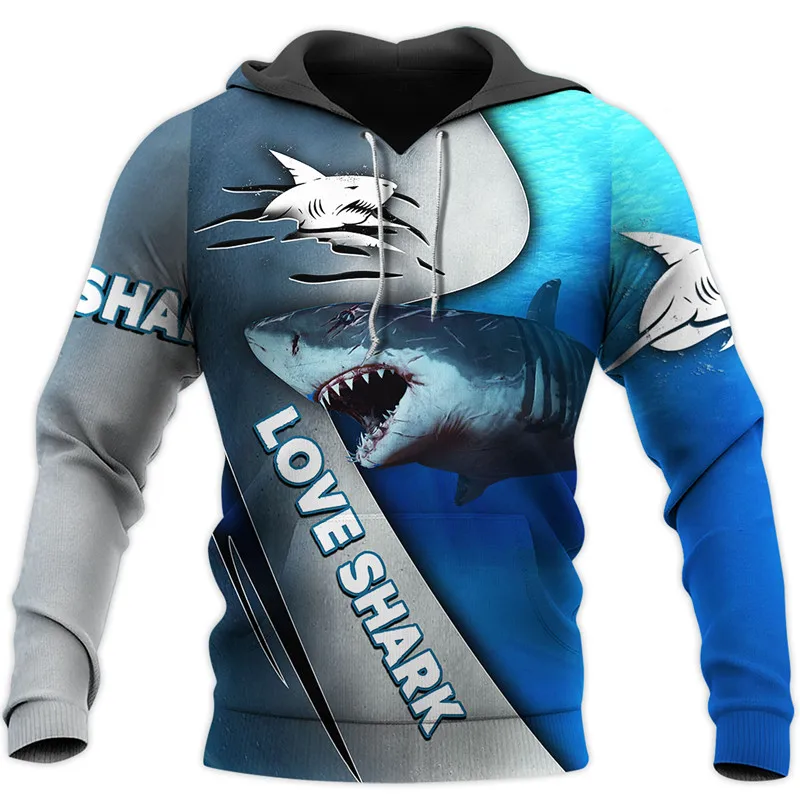 

Новая модная толстовка с 3D принтом Love Shark, толстовка с капюшоном на молнии, Толстовка Harajuku для мужчин и женщин, Повседневная Уличная Толстовк...