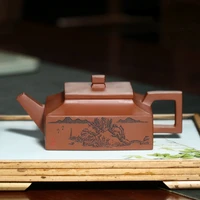 pot of yixing purple sand penghu glance tea pure ore bottom groove all hand fang qi table mountain yishi the teapot