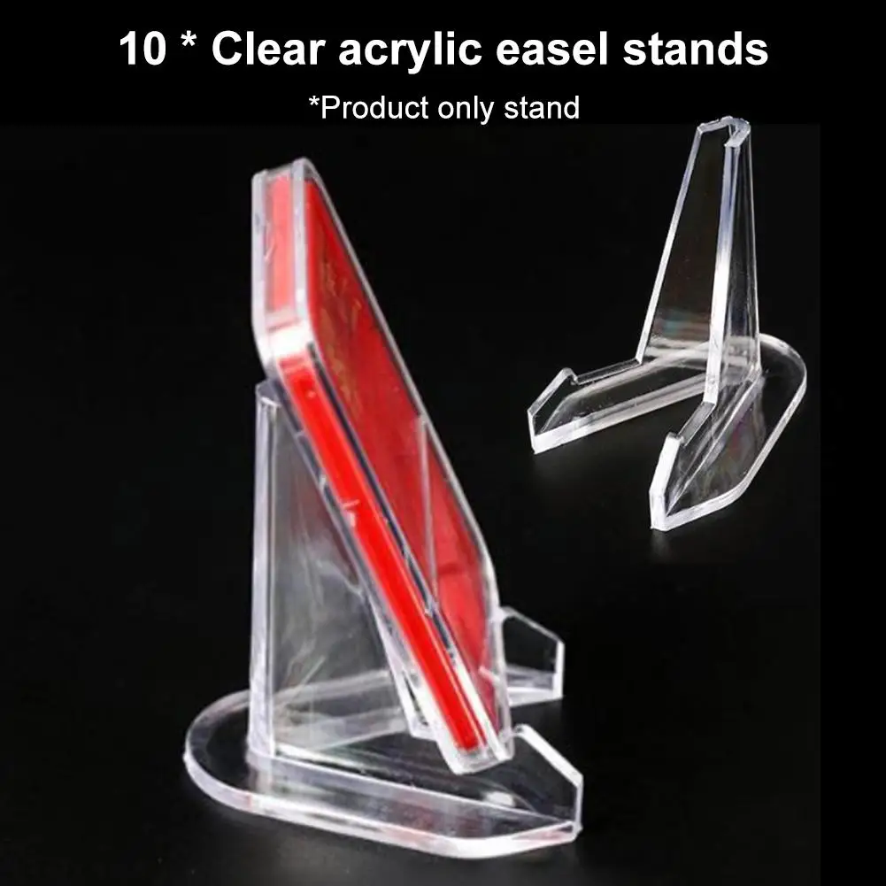 10 шт. прозрачные мини подставки для монет карточный стол карты медальоны 2 7