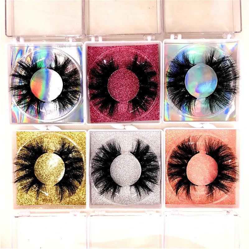 6 пар/лот норковые 3D ресницы натуральные длинные Заказные квадратные посылка