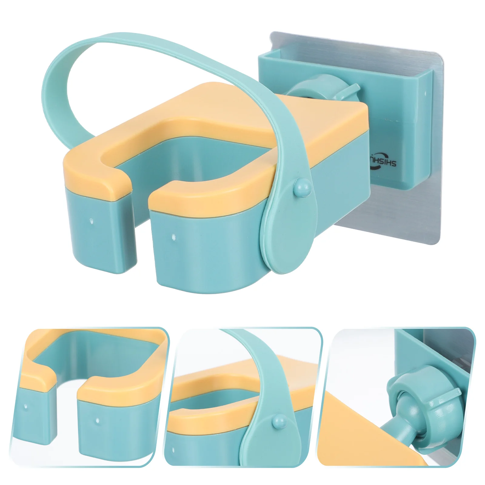 

1Pc Bathroom Wall Shelf Wall-mounted Hair Dryer Rack Storage Hairdryer Rack