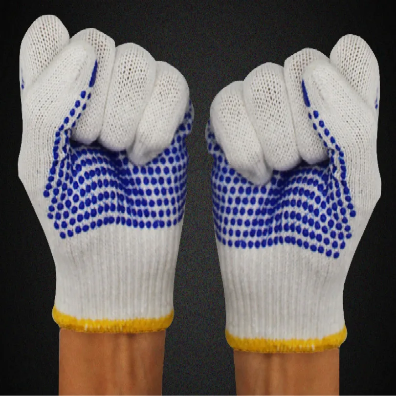 

перчатки рабочие Садовые перчатки, хлопковые садовые перчатки для роз, ремонт канализационных туалетов, винтовые рабочие перчатки, 12 пара/л...