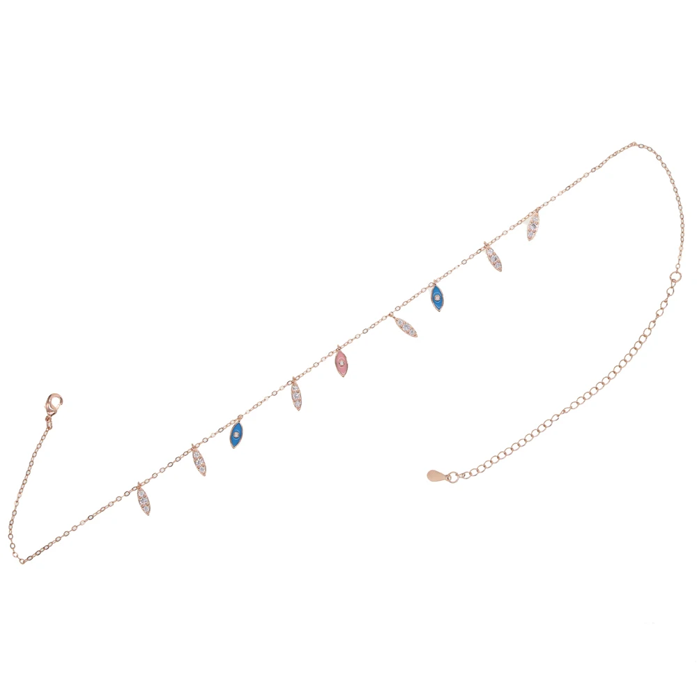 Женское Ожерелье с эмалью 35 + 10 см Роскошное дизайнерское Ювелирное Украшение