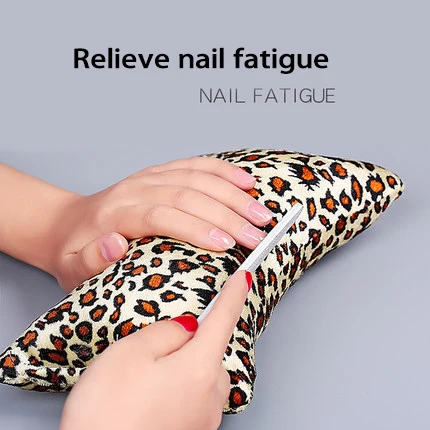 1 шт. профессиональная подушка для рук ANGNYA с леопардовым принтом ногтевого