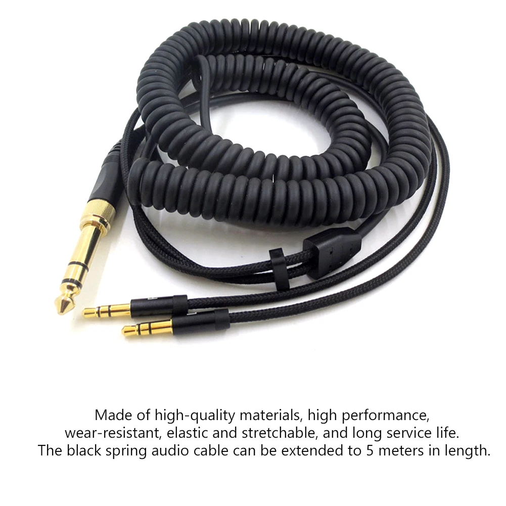 Wired Earphone Audio Cable for Denon AH-D7100/D9200/HIFIMAN Sundara Ananda HiFi Wire Headset Headphone Spring Cord | Электроника