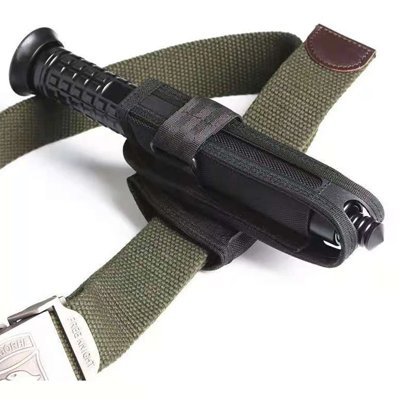 

Универсальный вращающийся на 360 градусов Расширяемый держатель для дубинки тактический Мягкий нейлоновый чехол для переноски с ремнем