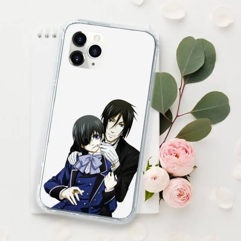 

Japan amine Hot Black Butler Phone Case for iPhone 11 12 pro XS MAX 8 7 6 6S Plus X 5S SE 2020 XR Luxury brand shell funda coque