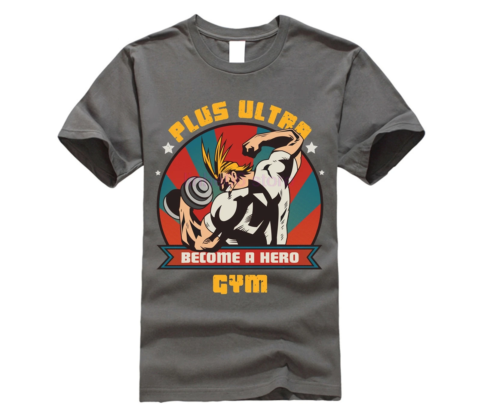 Футболка с надписью Plus Ultra Gym Boku No Hero academic | Мужская одежда