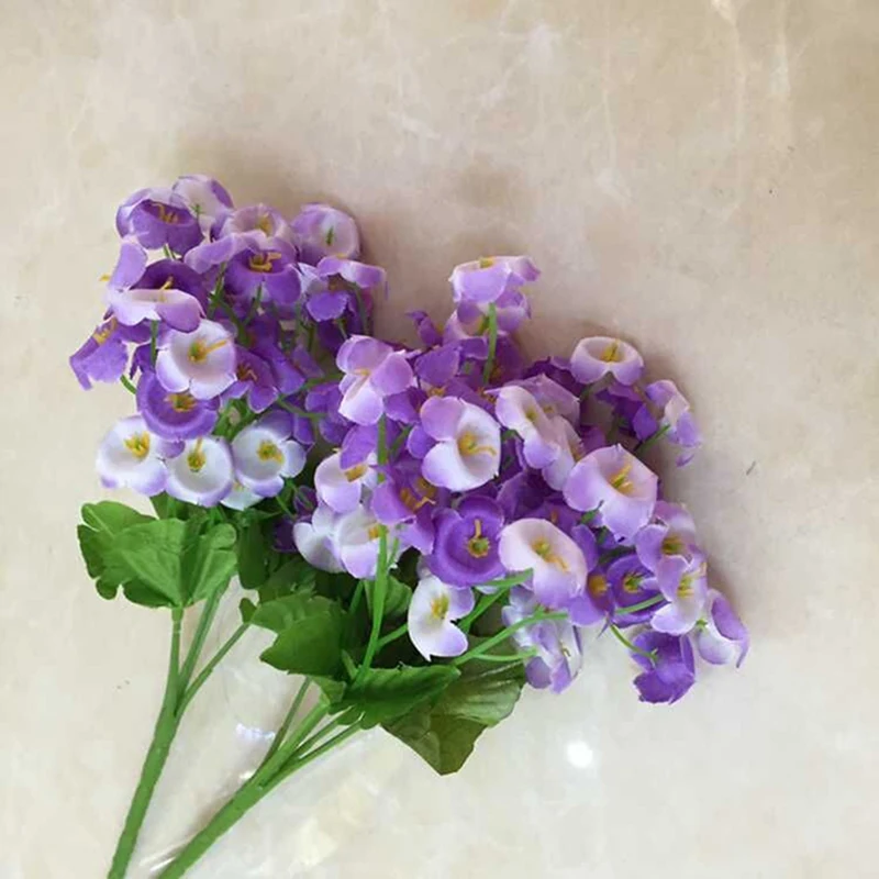 2 шт. Букет Искусственный колокольчик Шелковые цветы Свадебная вечеринка