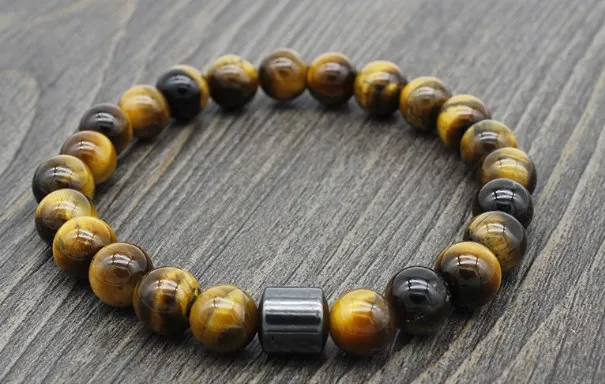 8mm gb24 adjusted rope Yoga howlite labradorite map Stone white black volcanic lava stone bead Bracelet Magnetite Bangles | Украшения и