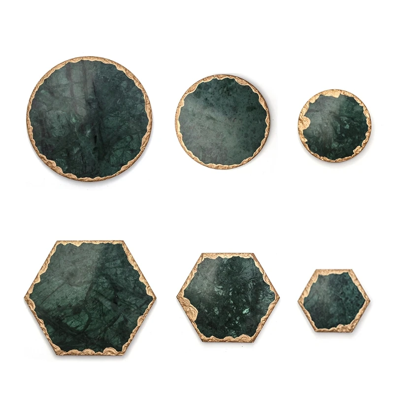 Керамические подставки из натурального мрамора для бара кофейного