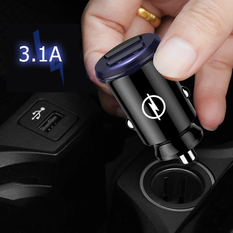 Автомобильное зарядное устройство с двумя портами USB Type-C и поддержкой быстрой