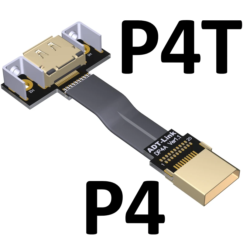 Ленточный Удлинительный кабель DisplayPort плоский экранированный FPC EMI DP угловой