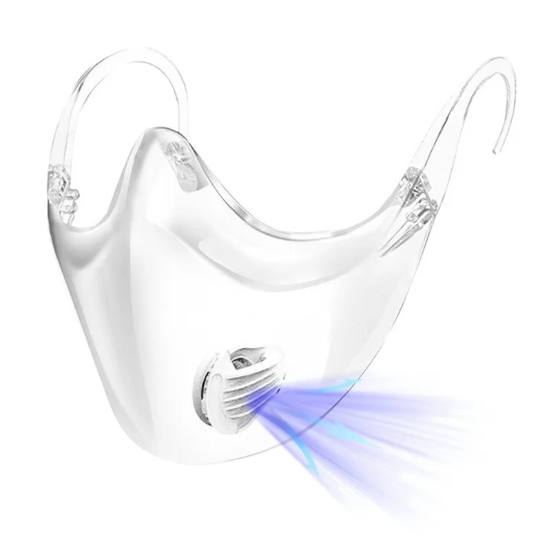 Защитная маска Анти туман масла Пластик Прозрачная Обложка для рта Кухня