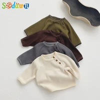 sodawn spring autumn simple top for girl sweatshirt baby boy clothes childrens clothing girls toddler clothes