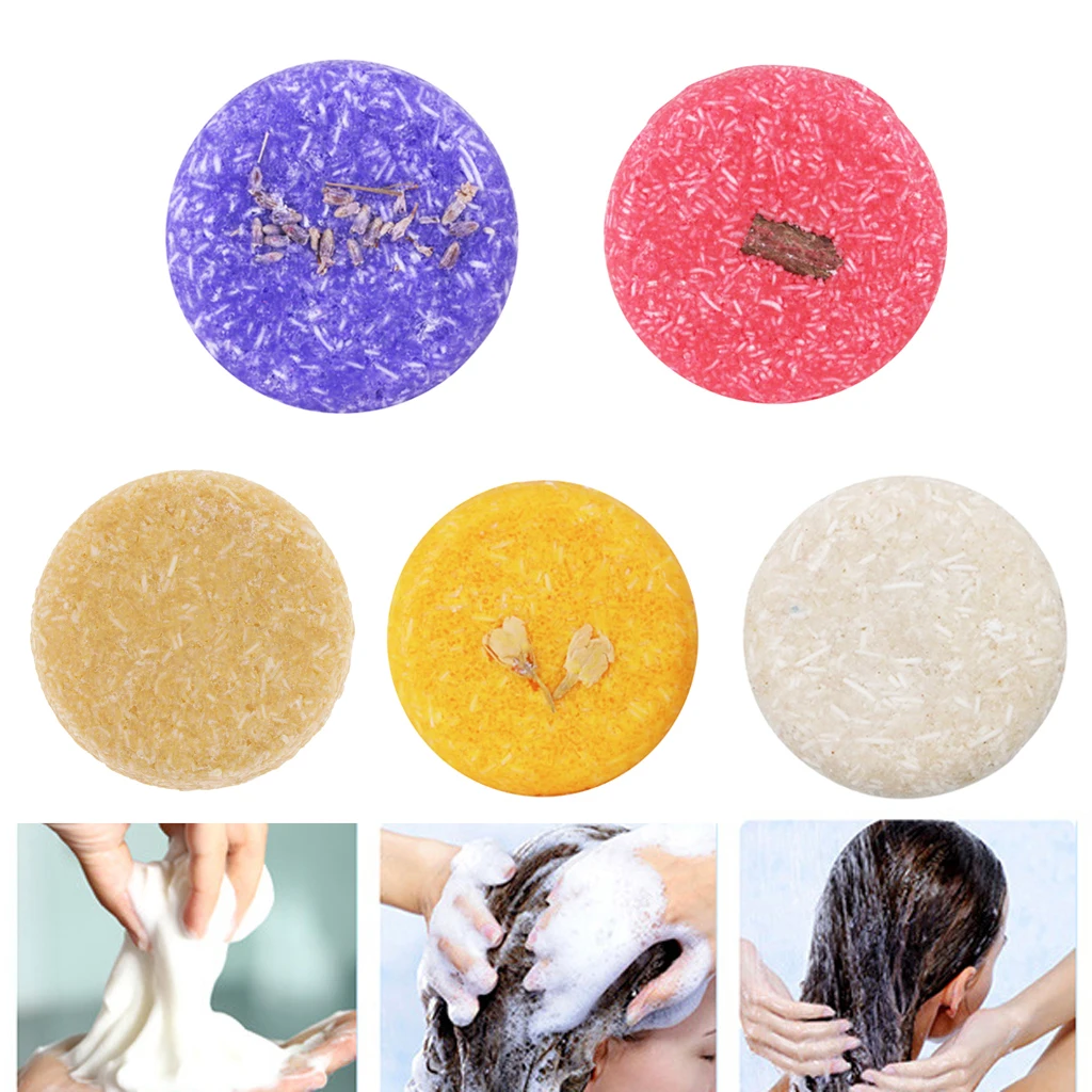 5 Pcs Hair Darkening Shampoo Bar-Natural Organic Conditioner And Repair Essence | Soap