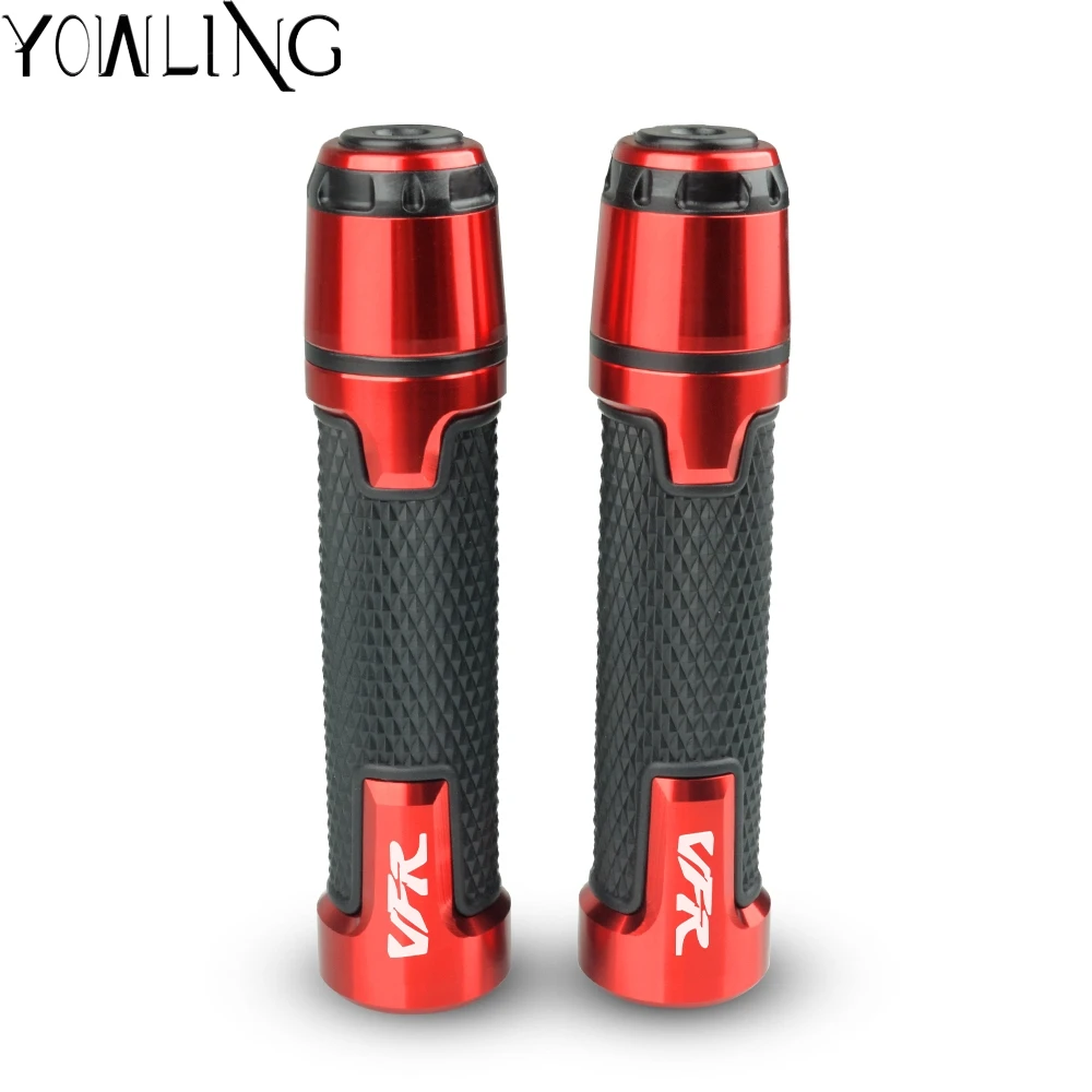 

7/8'' 22mm Motorcycle knobs Handle ends Grips Bar Hand Handlebar for HONDA VFR 400 VFR800 VFR1200 VFR 400 800 1200 2002 - 2018