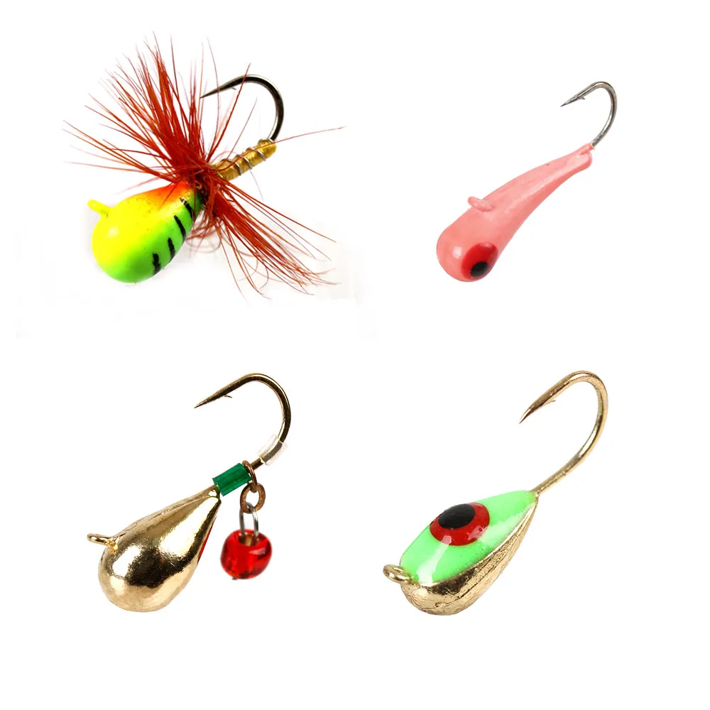 MAXIMUMCATCH Ant Ice Jig With Eye Banana Diamond Ball Winter Fishing Lure Quality Mini Tungsten Metal Lead Head Hook Bait |