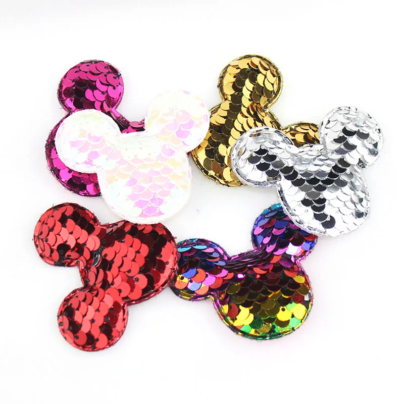 28 шт. Блестящий тканевый набивной патчи для головы мышки аппликации одежды DIY