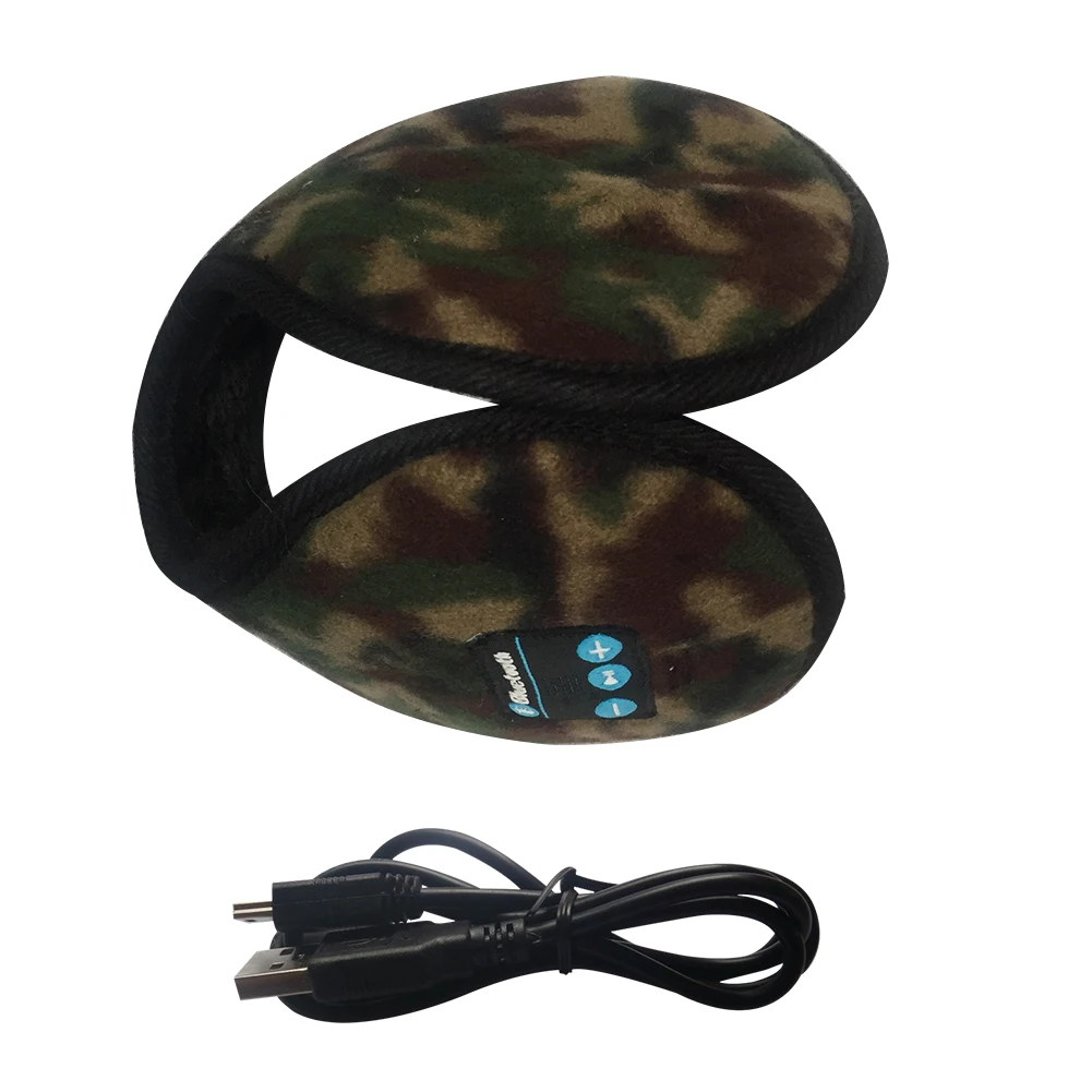 

Rechargeable Headphones Headset Bluetooth Earmuffs Handfree Ear Warmer Running Music Built-in Speaker Skiing Wireless HD Stereo