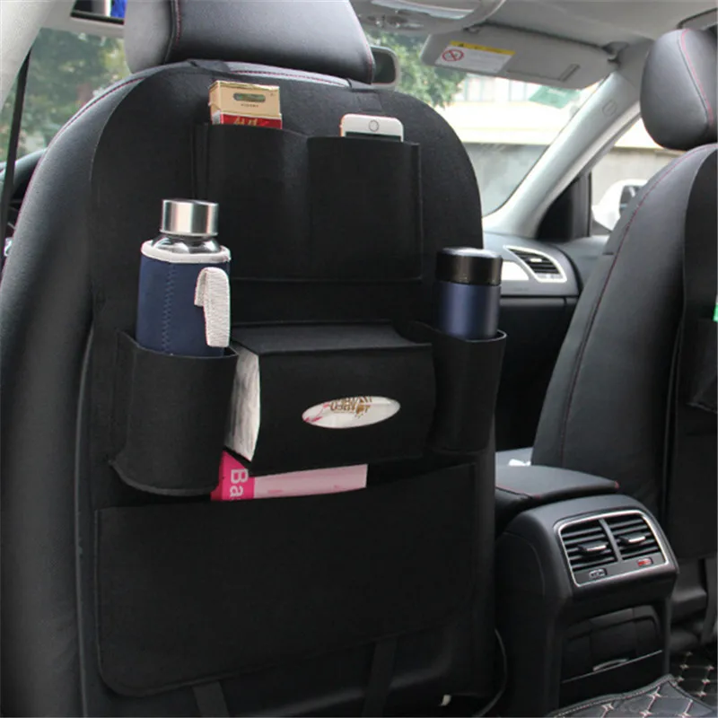 

Younar Car Storage Bags Multi-functional Auto Back Seat Collection Box Car Multi Pocket Organizer For Car Seat Covers