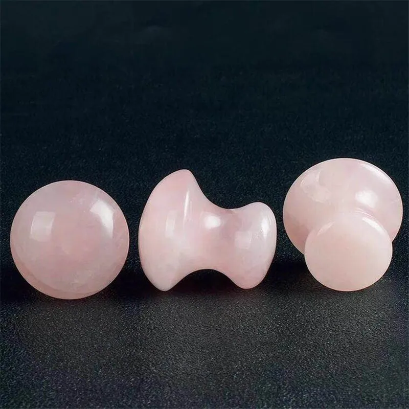 Natural Hand Made Rose Quartz Crystal Mushroom Beauty Roller Body Health Massager Tools | Дом и сад