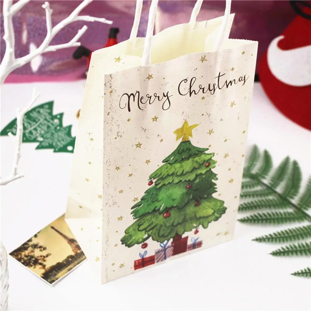 Рождественская елка звездный узор Подарочный пакет креповый бумажный для конфет