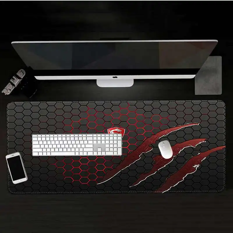 Lock Edge 40X90cm Maiya My Favorite MSI прочный резиновый коврик для мыши большой коврик для мыши клавиатуры коврик - Цвет: Lock Edge 40X90cm