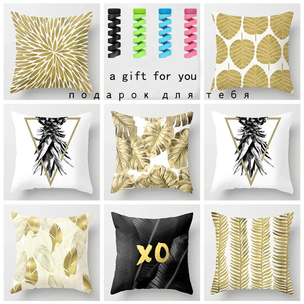 Домашняя текстильная подушка крышка геометрический nordic наволочка 45*45 полиэстер
