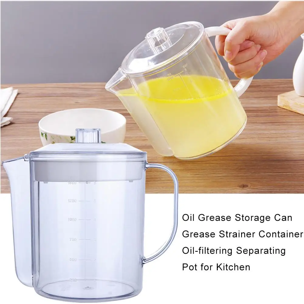 Кухонная масляная фильтрация разделяющая соусное масло суп жировой сепаратор
