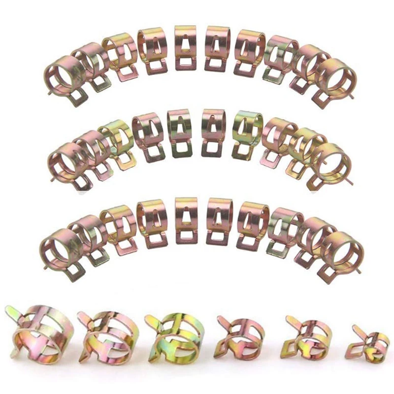 Пружинный хомут для шланга 96 шт./8 размеров топливная/Силиконовая Вакуумная труба