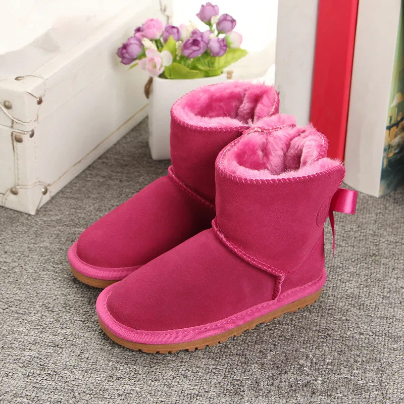 Теплые детские зимние сапоги для детей новые маленьких девочек обувь модные