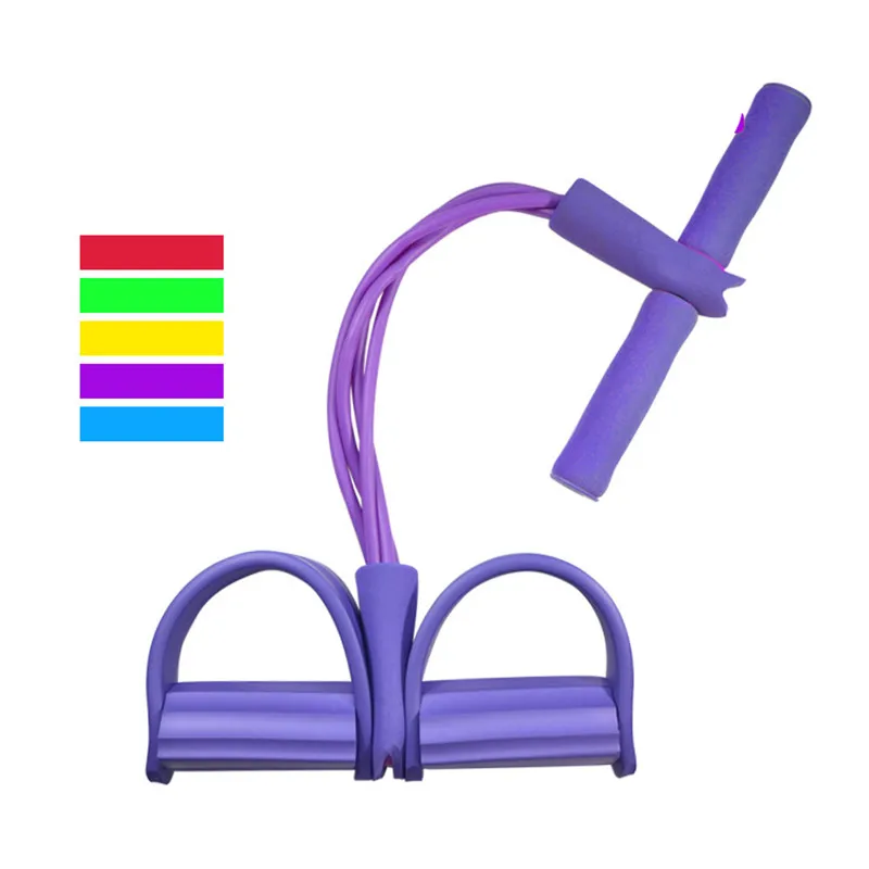 Упражнения на брюшной полости 4 трубки латексная педаль семейная тренировка