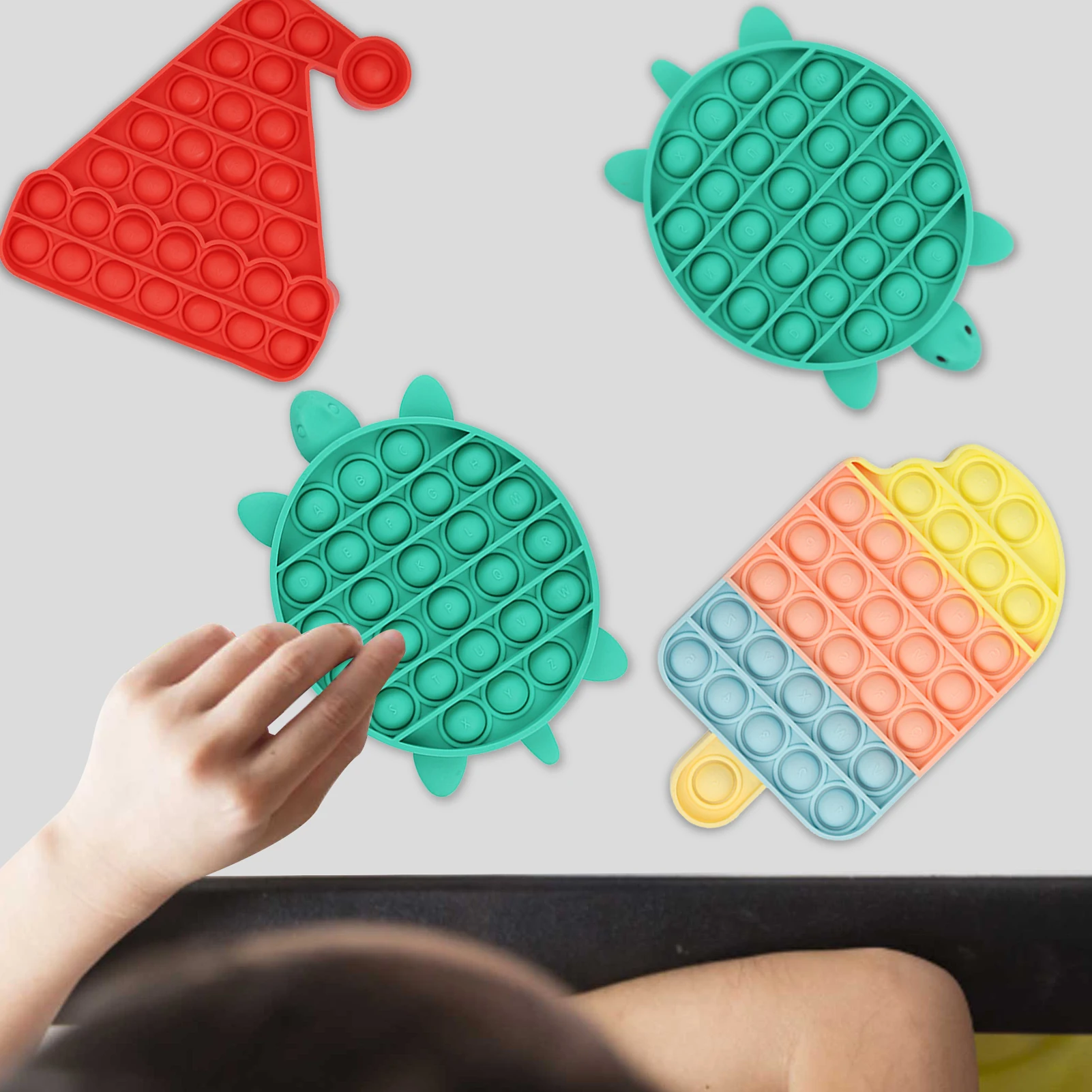 

Fidget Simple Dimple Toy Push Bubble Stress Relief Toys Fidget Toys Game For Kids Adults Early Educational Autism Special Needs