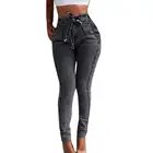 Женские узкие джинсы-карандаш с эффектом пуш-ап и высокой талией, Женские джинсы-карандаш для вечеринки, облегающие Женские джинсы-карандаш с высокой талией для вечерние