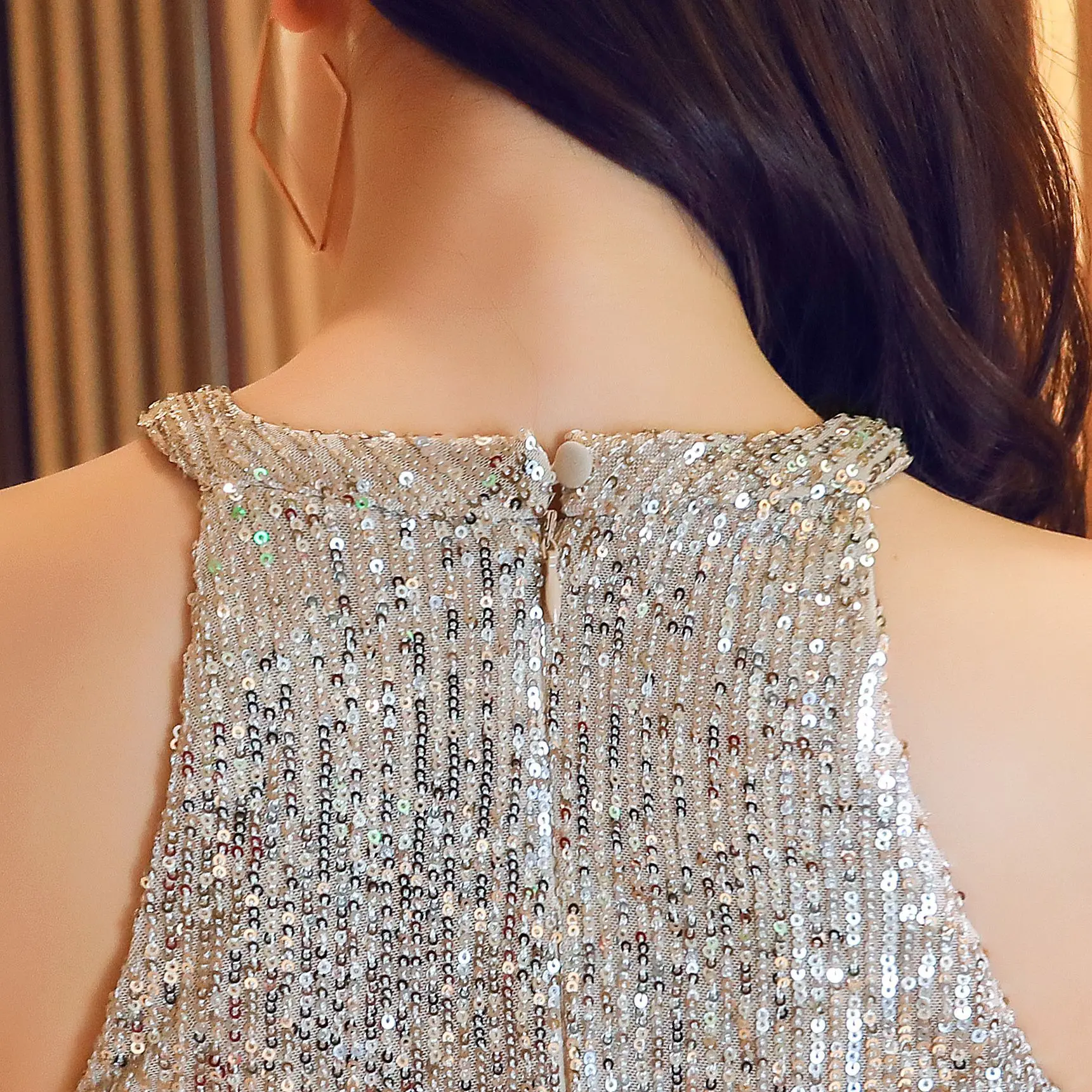 

Sequined Evening Dress 2020 Noble Elegant Long Sequin Mermaid Gown Prom Robe Vestidos De Fiesta Party Sparkling Evening Gowns