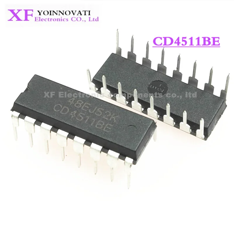 20 шт./лот CD4511BE CD4511 4511 DIP16 IC CMOS BCD to 7 сегментные защелки декодер драйверы лучшего