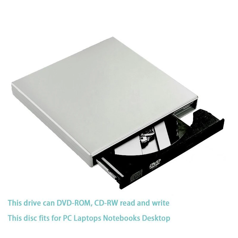 Внешний оптический привод DVD ROM USB 2 0 поддержка CD/DVD-ROM сжигающий тонкий считыватель