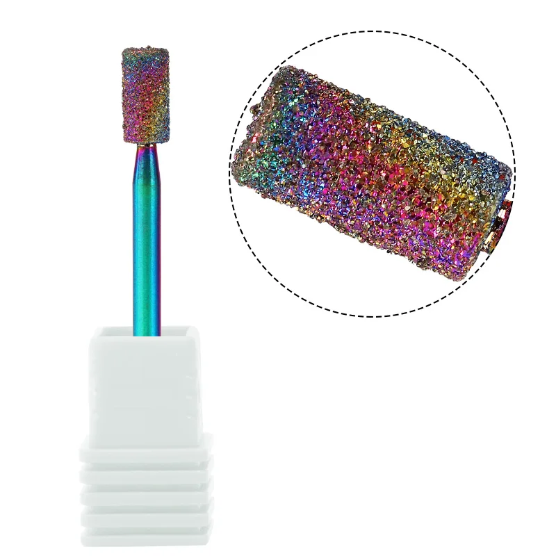 Радужная дрель для ногтей фреза маникюра удаления сверла Электрический маникюр