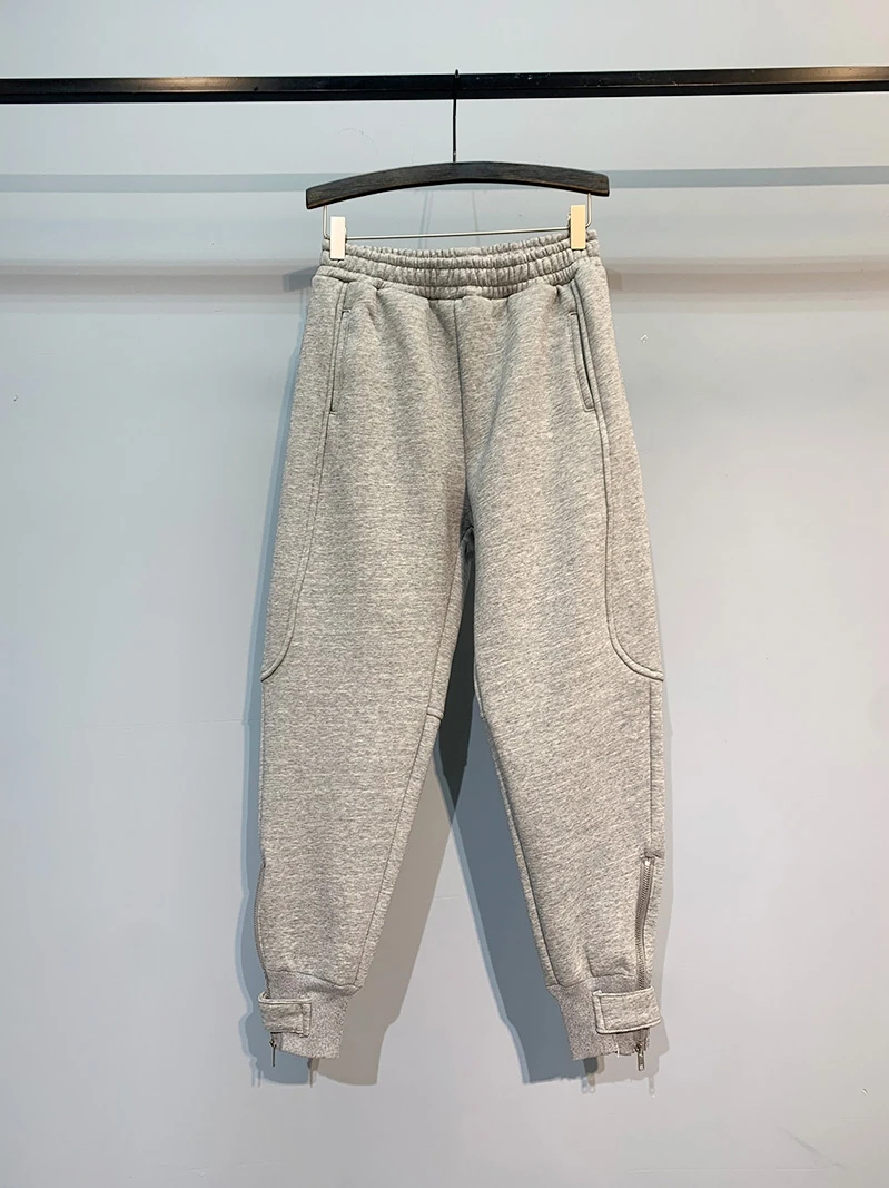 

2021 Spring Autumn European New Harem Sweatpants Loose Tappered Hot Hoodie Pants Fashion Cropped Women Sports Pants