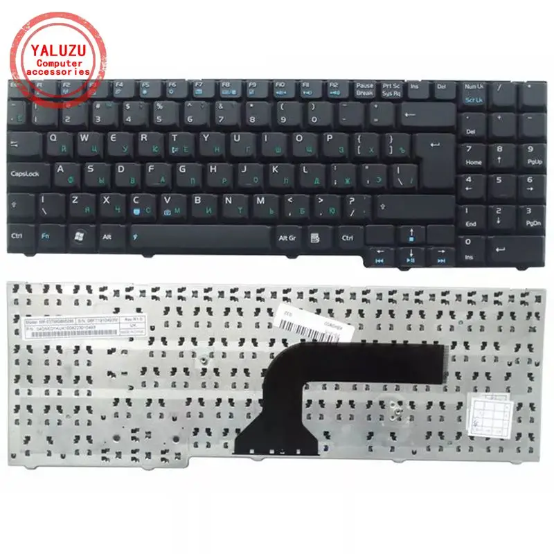 Русская клавиатура для ноутбука ASUS M50 F7 G70 M50V X55S X55SV X55SR X55SA X57 M70 G71 G2 G1P X70 X71 G50 G70G G71G