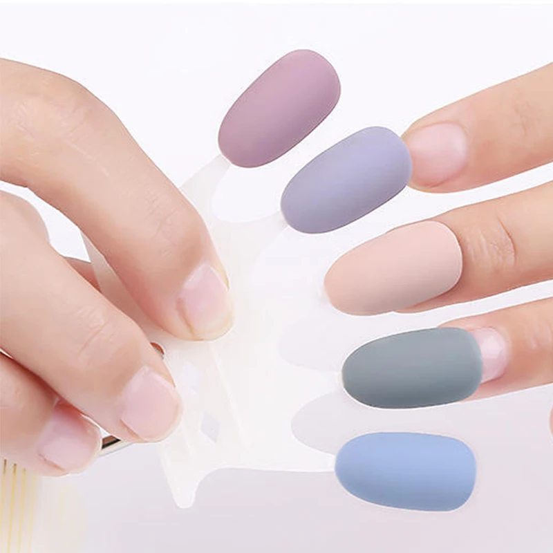 5x10 шт цветные накладные ногти Корона Цвет карты прозрачный натуральный цвет